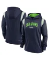 Nike Women's  Navy Seattle Seahawks Sideline Stack Performance Pullover Hoodie In Navy