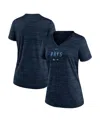 Nike Women's  Navy Tampa Bay Rays Authentic Collection Velocity Practice Performance V-neck T-shirt In Navy