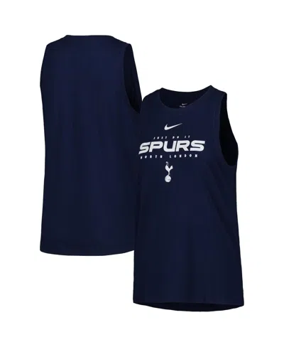 Nike Women's  Navy Tottenham Hotspur Lockup Tomboy Performance Tank Top