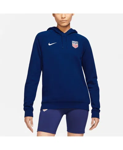 Nike Women's  Navy Usmnt Essential Raglan Pullover Hoodie
