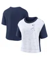 Nike Women's  Navy, White Houston Astros Line Up High Hip Fashion T-shirt In Navy,white