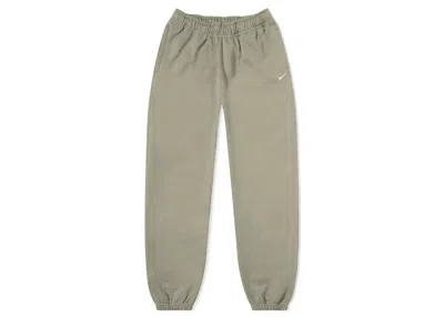 Pre-owned Nike Women's  Nrg Solo Swoosh Fleece Pant In Light Army Olive
