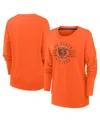 Nike Women's  Orange Chicago Bears Rewind Playback Icon Performance Pullover Sweatshirt In Orange