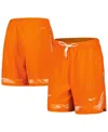 Nike Women's  Orange Wnba Jumpwoman Cloud Print Performance Shorts In Orange