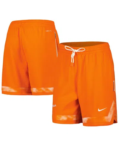Nike Women's  Orange Wnba Jumpwoman Cloud Print Performance Shorts