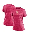 NIKE WOMEN'S NIKE PINK SAN DIEGO PADRES CITY CONNECT PRACTICE VELOCITY PERFORMANCE T-SHIRT