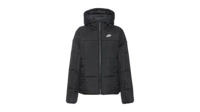 Pre-owned Nike Women's  Plain Quilted Puffer Jacket In Black