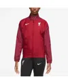 Nike Women's  Red Liverpool Anthem Raglan Performance Full-zip Jacket In Red