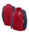 Nike Women's  Red St. Louis Cardinals Authentic Collection Team Raglan Performance Full-zip Jacket In Red