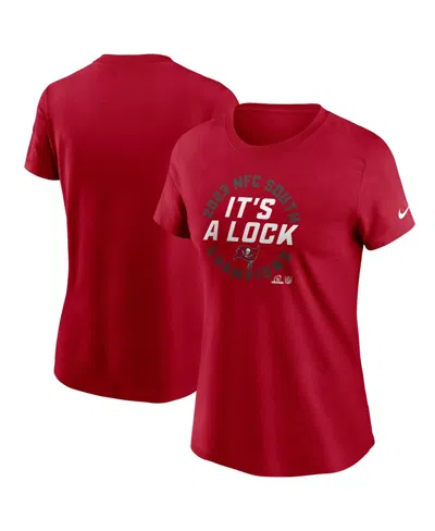 Nike Women's  Red Tampa Bay Buccaneers 2023 Nfc South Division Champions Locker Room Trophy Collectio