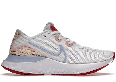 Pre-owned Nike Women's  Renew Run Sneakers In White/track Red/washed Coral