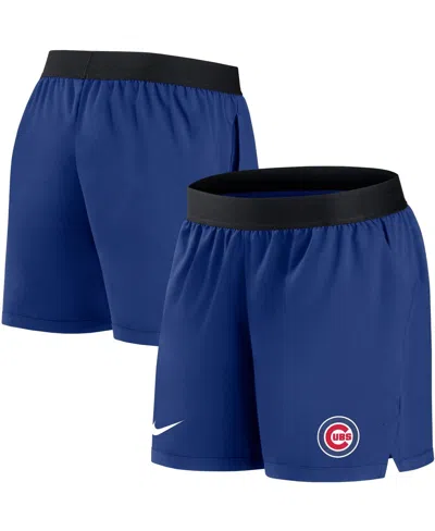 Nike Women's  Royal Chicago Cubs Authentic Collection Flex Vent Max Performance Shorts