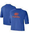 Nike Women's  Royal Florida Gators Crop Performance T-shirt In Royal