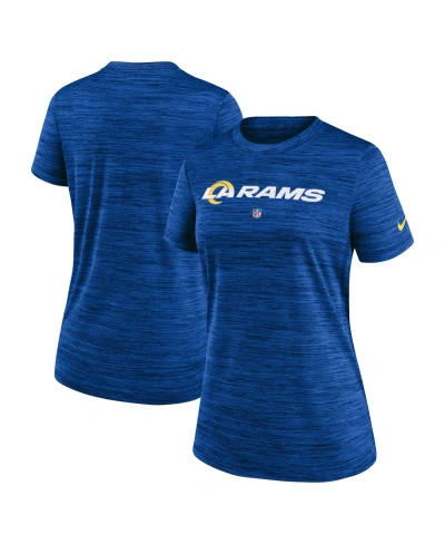 Nike Women's  Royal Los Angeles Rams Sideline Velocity Performance T-shirt