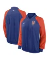 Nike Women's  Royal New York Mets Authentic Collection Team Raglan Performance Full-zip Jacket In Royal