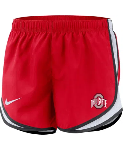 Nike Women's  Scarlet Ohio State Buckeyes Tempo Performance Shorts