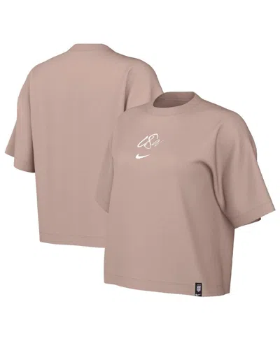Nike Women's  Tan Uswnt Fearless T-shirt