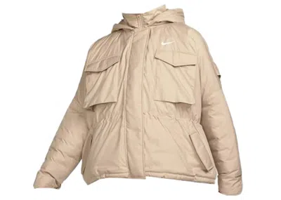 Pre-owned Nike Women's  Thermafit Repel M65 Jacket In Beige In Sand