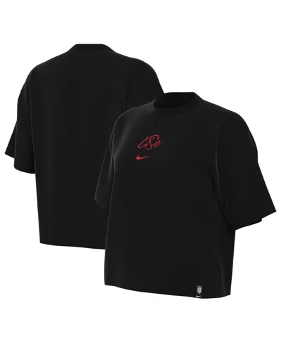 Nike Women's  Uswnt Fearless T-shirt In Black