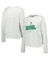 Nike White Brazil National Team Lockup Varsity Raglan Pullover Sweatshirt In White