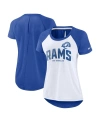 Nike Los Angeles Rams Fashion  Women's Nfl Top In White,heather Scarlet