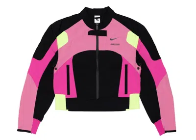 Pre-owned Nike Women's  X Ambush Moto Jacket (asia Sizing) In Active Fuchsia/magic Flamingo/black