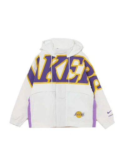 Pre-owned Nike Women's  X Ambush Nba Collection Lakers Jacket In White/purple/gold