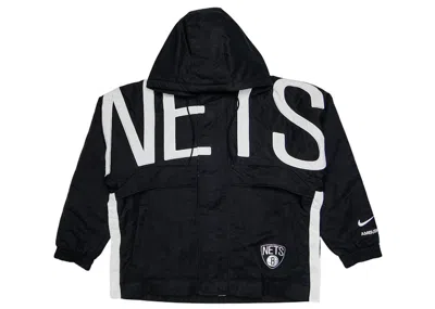 Pre-owned Nike Women's  X Ambush Nba Collection Nets Jacket In Black/white/grey
