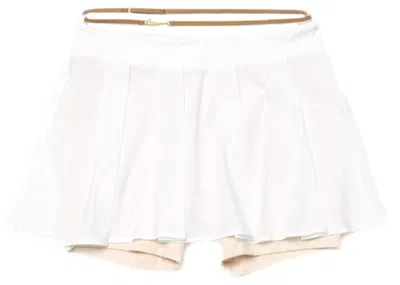 Pre-owned Nike Women's  X Jacquemus La Jupe Short In White