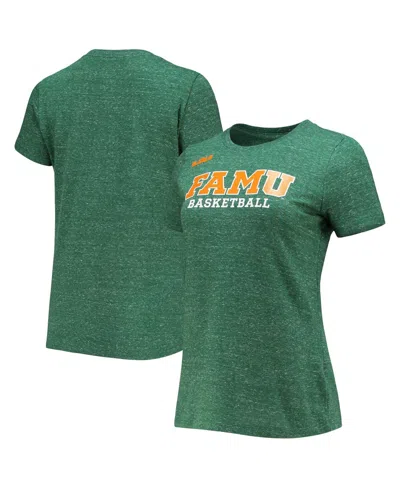 Nike Women's  X Lebron James Heathered Green Florida A M Rattlers Basketball Varsity T-shirt