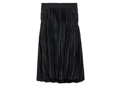 Pre-owned Nike Women's  X Sacai Pleat Skirt In Black (womens)