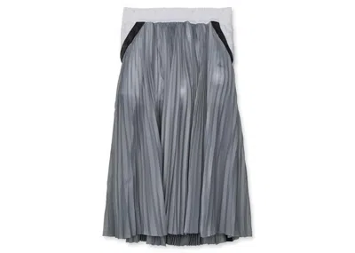 Pre-owned Nike Women's  X Sacai Pleat Skirt In White (womens)
