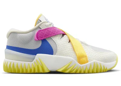 Pre-owned Nike Women's  Zoom Court Dragon Yellow Strike Pink Sneakers In Light Bone/hyper Royal/sail