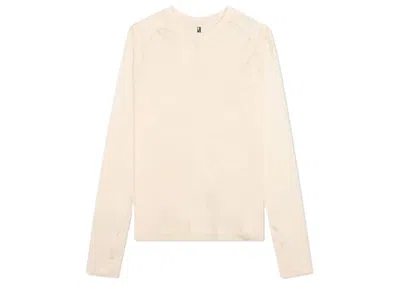 Pre-owned Nike Women's Nrg X Mmw Drifit Long Sleeves Tee Shirt In Tan