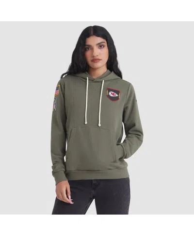 Nike Olive Kansas City Chiefs 2025 Salute To Service Sideline Standard Issue Dri-fit Hoodie In Green