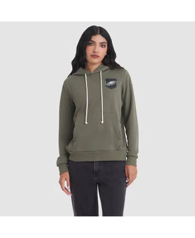 NIKE WOMEN'S OLIVE PHILADELPHIA EAGLES 2025 SALUTE TO SERVICE SIDELINE STANDARD ISSUE DRI-FIT HOODIE