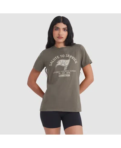 Nike Women's Olive Tampa Bay Buccaneers 2025 Salute To Service Sideline T-shirt In Green