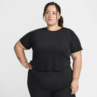 Nike Women's One Classic Breathe Dri-fit Short-sleeve Top (plus Size) In Black