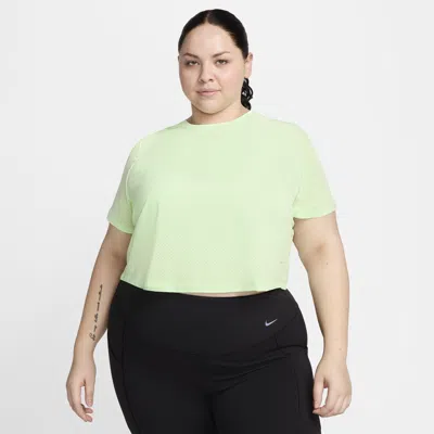 Nike Women's One Classic Breathe Dri-fit Short-sleeve Top (plus Size) In Green