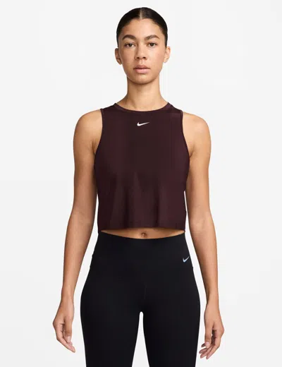 Nike Women's One Classic Dri-fit Cropped Tank In Red