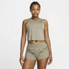 Nike Women's One Classic Dri-fit Cropped Tank Top In Green