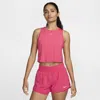 Nike Women's One Classic Dri-fit Cropped Tank Top In Pink