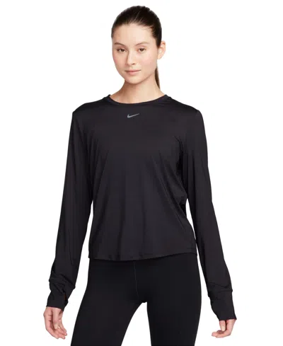 Nike Women's One Classic Dri-fit Long-sleeve Top In Black