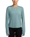 Nike Women's One Classic Dri-fit Long-sleeve Top In Blue