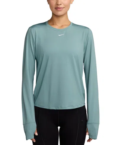 Nike Women's One Classic Dri-fit Long-sleeve Top In Blue