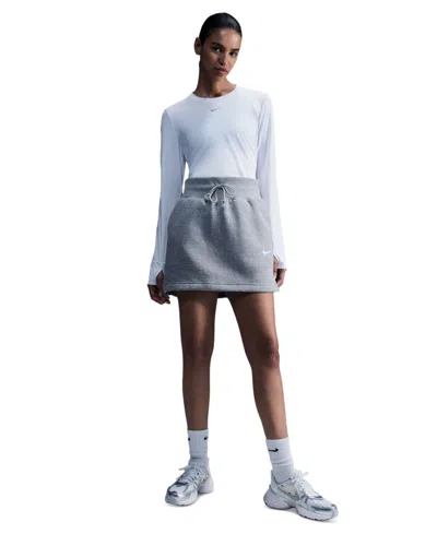 Nike Women's One Classic Dri-fit Long-sleeve Top In White,blac