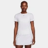 Nike One Classic Dri-fit Short-sleeve Top In White/black