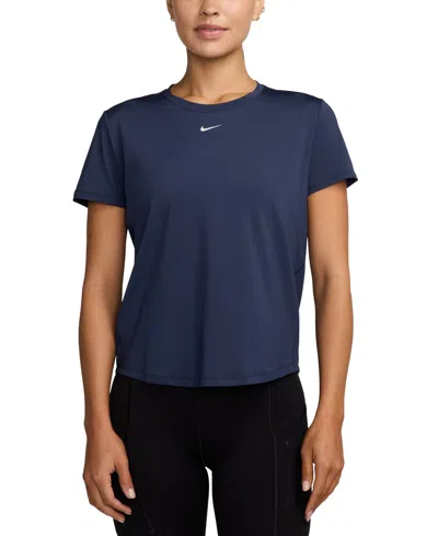 Nike Women's One Classic Dri-fit Short-sleeve Top In Blue