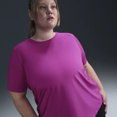 Nike Women's One Classic Dri-fit Short-sleeve Top (plus Size) In Purple