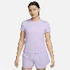 Nike Women's One Classic Dri-fit Short-sleeve Top In Purple